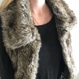Fur vest, size medium
